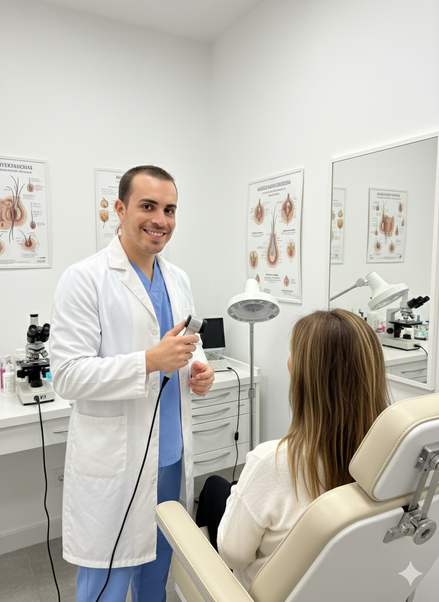 Felipe nuestro dermatólogo capilar en Pamplona