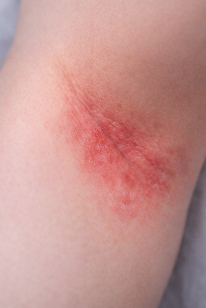 Otra imagen de candidiasis en la piel